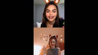 Mckenna Grace and Ariana Greenblatt instagram live 2020 [upl. by Yroger]