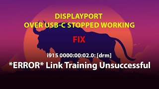 UBUNTU FIX i915 drm ERROR Link Training Unsuccessful [upl. by Noemad111]