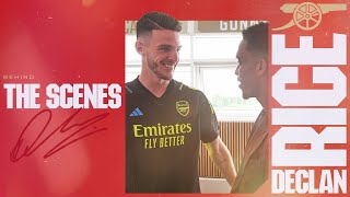 Declan Rices first day at The Arsenal  Behind the scenes [upl. by Nanor268]