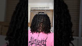 How many locs are TOO many locs 🤔😮‍💨 locs locjourney shorts naturalhair [upl. by Gary]