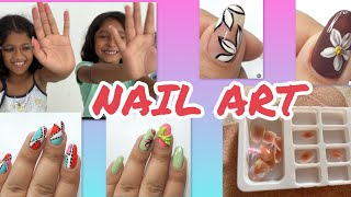 Nail art at home nailart naildesign nail nailpolish nailtutorial ShanaKuhuVlogs [upl. by Lynett698]