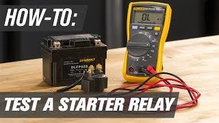 How To Test A Motorcycle ATV amp UTV Starter Relay [upl. by Airetnuhs740]