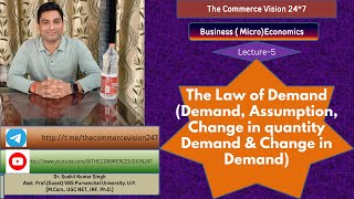 Demand amp Law of DemandMeaningSlope of the demand CurveChange in quantity DemandChange in Demand [upl. by Peder]