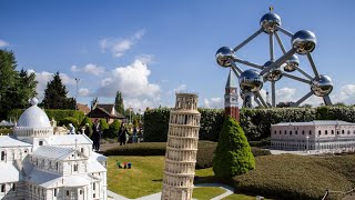 Atomium and mini Europe in Brussels belgium belgium brussels atomium minieurope [upl. by Anirret]