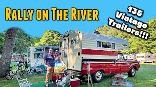 Oregons Largest Vintage Trailer Rally On The River 2023 Caravans RVs Campers MidCentury [upl. by Mercedes]