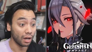 Gigguk Reacts to EVERY Genshin Fontaine Trailer [upl. by Castor]