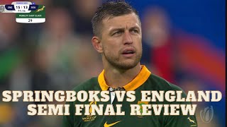 Springboks vs England semi final review [upl. by Aicelav691]