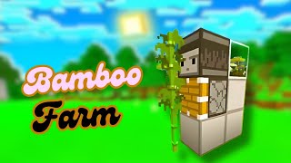 Epic Bamboo Farm for Unlimited Resources  Minecraft PE Survival [upl. by Tivad118]