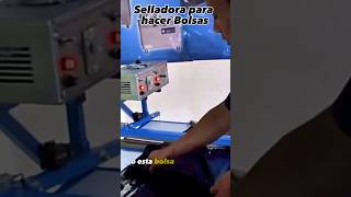 Selladora para fabricar bolsa negra para basura selladora bolsabasura bolsanegra polietileno [upl. by Lemrac]