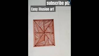 easy way to draw square illusion art drawing opticalillusionart 3d art drawing viral song [upl. by Gregg]