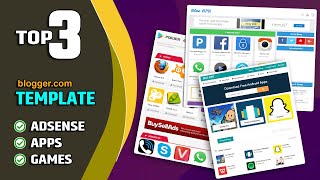 Top 3  Best apk App Download Theme  Template for free blogger com [upl. by Heindrick854]