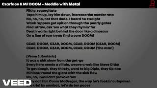 CZARFACE amp MF DOOM Meddle with Metal KARAOKE [upl. by Ace]