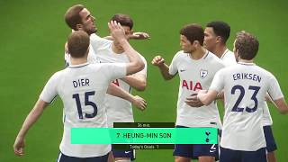 PES 2018  Southampton vs Tottenham  Highlights amp Goals  21012018 [upl. by Laris]