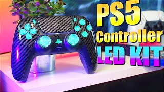 PS5 Controller LED Mod KIT eXtremeRate DTF LED KIT Unboxing And Installation [upl. by Annissa]