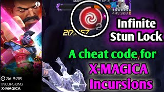 Infinite Stun Lock \ A cheat code for XMagica Incursions MCOC [upl. by Holmen]