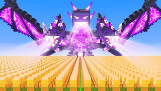 10000 Villagers VS Mutant Enderdragon [upl. by Eiramannod397]