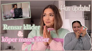 HUS UPDATE ✨ KÖPER EN MASSA FRÖER amp RENSAR KLÄDER  VLOGG 54  AMANDA MARIN [upl. by Jedthus104]