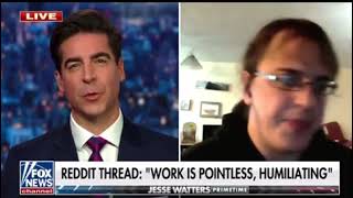 Antiwork Reddit Neckbeard DESTROYS Himself On Fox News [upl. by Atiragram]