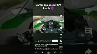 Kawasaki Zx 10r top speed video [upl. by Nonohcle]