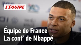 Équipe de France  Mbappé  quotJouer avec un masque c’est une horreur absolue quot [upl. by Nylarac]