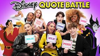 Cast Of Disneys Descendants Guess the Disney Villain Quote [upl. by Torrin]