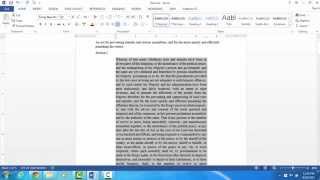 Indenting Paragraphs Word 2013 PC [upl. by Cleon]