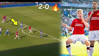 Brighton vs Man United 02 🔥  Dalot Hojlund goal seal win [upl. by Whale]