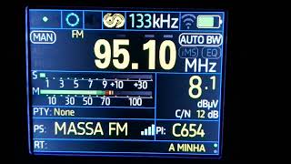 Recepção Rádio Massa FM 951  Presidente Venceslau  SP em bataguassu ms [upl. by Aekahs611]