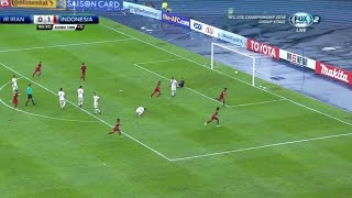 Indonesia vs Iran U16 20 Full Highlights English Commentary  AFC Cup U16 2018 Grup C [upl. by Thissa]