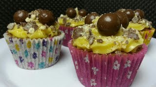 HOW TO MAKE MALTESER CUPCAKES [upl. by Llorrad]