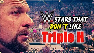 Wrestlers that Dislike Triple H  quotHe Slept His Way to the Topquot [upl. by Martreb]