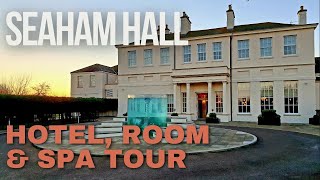 FIVE STAR Seaham Hall Hotel amp Spa Room and Hotel Tour including Spa [upl. by Nirihs]