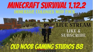 MINECRAFT HARDCORE 1122 IMMERSIVE COLONIES Mod  with Oldnoob Gaming Studios 88 [upl. by Yelrihs]