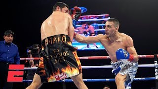 Teofimo Lopez knocks out Diego Magdaleno goes wild with celebration  Top Rank Boxing Highlights [upl. by Olsen]