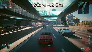 Cyberpunk 2077 4 Core at 47 Ghz vs 12 core at 42 Ghz  Overclocked vs Stock [upl. by Asirrom]