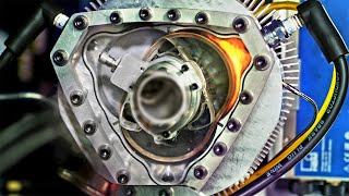 See Thru Liquid Piston Rotary Engine  In Slow Motion [upl. by Ardnaiek]