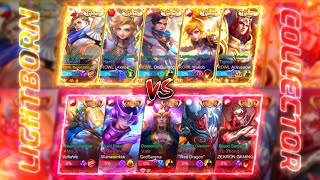 LIGHTBORN VS COLLECTOR SKINS INTENSE ALUCARD GAMEPLAY MLBB [upl. by Ennovy4]