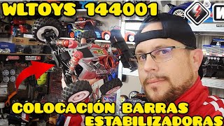 WLTOYS 144001 👉 CÓMO PONER BARRAS ESTABILIZADORAS 🤔 FÁCIL Y SENCILLO 😉wltoysradiocontrol [upl. by Ophelie]