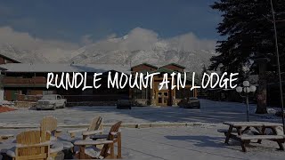 Rundle Mountain Lodge Review  Canmore  Canada [upl. by Marlane]