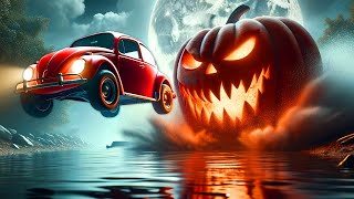 SCARY Car Hide and Seek with Pumpkin Drones in BeamNG Drive Mods [upl. by Eltsryk]