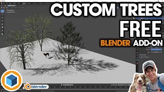 CUSTOM TREES in Blender  FREE Tree Creation AddOn  Sapling Tree Generator [upl. by Aihsenot]