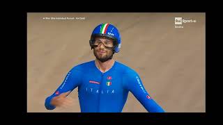 mondiali ciclismo Glasgow 2023  lultimo km di Filippo Ganna con il commento di Francesco Pancani [upl. by Hsu]