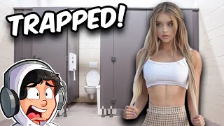 TRAPPED in a BATHROOM with MY CRUSH STORYTIME [upl. by Belvia]