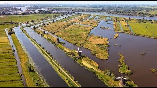 Kinderdijk Windmills in 4 seasons Unesco World Heritage Dutch Mills [upl. by Jesse]