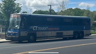 CTtransit 2010 Motor Coach Industries D4500CT 78 A78 Ride on route 928 Express [upl. by Artemed]