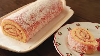 Bakery Style Swiss Roll Cake Recipe By Chef Hafsa  Jam Cake Hafsas Kitchen [upl. by Jojo]