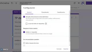 Desactivar opción obligatoria de correo en Google Forms [upl. by Viviyan]