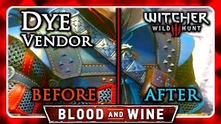 Witcher 3 🌟 BLOOD AND WINE 🌟 Dye Vendor Location [upl. by Keel]