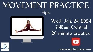 Movement Practice  Hip Strength amp Mobility 2 20 minutes [upl. by Nahsrad]