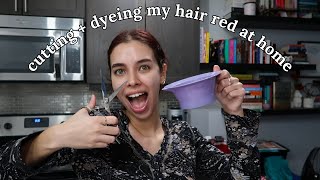 cutting and dyeing my hair at home [upl. by Mcarthur]